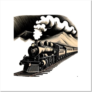 Steam locomotive Posters and Art